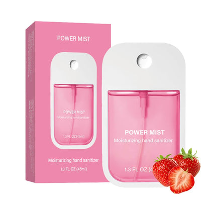 FBEZEB Power Mist Hydratisierendes Handdesinfektionsspray, Reisegröße, 500 Sprühstöße, für Erwachsene und Kinder (Erdbeere)