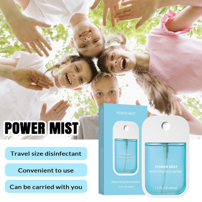FBEZEB Power Mist Hydratisierendes Handdesinfektionsspray, Reisegröße, 500 Sprühstöße, für Erwachsene und Kinder (Erdbeere)