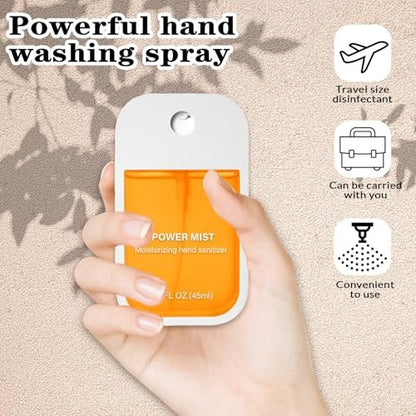 FBEZEB Power Mist Hydratisierendes Handdesinfektionsspray, Reisegröße, 500 Sprühstöße, für Erwachsene und Kinder (Erdbeere)