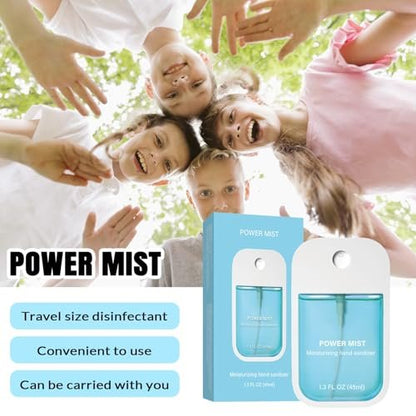 FBEZEB Power Mist Hydratisierendes Handdesinfektionsspray, Reisegröße, 500 Sprühstöße, für Erwachsene und Kinder (Erdbeere)