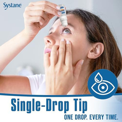 Systane PRO PF Augentropfen bei Trockenen Augen, 10 ml, Konservierungsmittelfrei mit Hyaluronat, Dreifach-Wirkformel zur Befeuchtung, Wiederherstellung & Schutz, Mehrdosisflasche