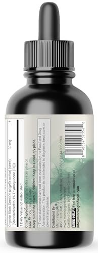 Bio Oregano Öl mit Schwarzkümmelöl, 118 ml | 2-in-1 Pipette | Hochwirksame flüssige Tropfen mit Carvacrol & Thymoquinon | Natürliches pflanzliches Nahrungsergänzungsmittel | Vegan, pflanzlich, ohne Gentechnik