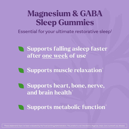 Natrol Sleep & Restore Magnesium Glycinat-Gummies – Melatoninfreies Schlafmittel für Erwachsene, Kirschgeschmack, 60 Stück (30 Tage Vorrat)