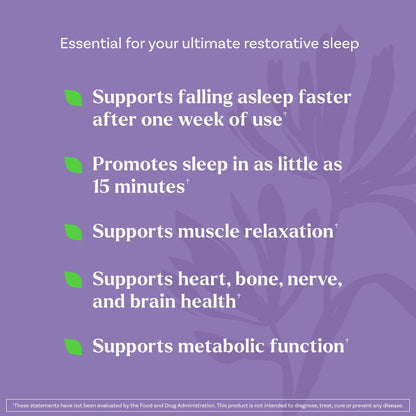 Natrol Sleep + Restore Magnesium Glycinat Gummis mit Melatonin 5mg – Ruhiger Schlaf mit Magnesium, GABA, botanischer Mischung, Kirsche, 60 Stück