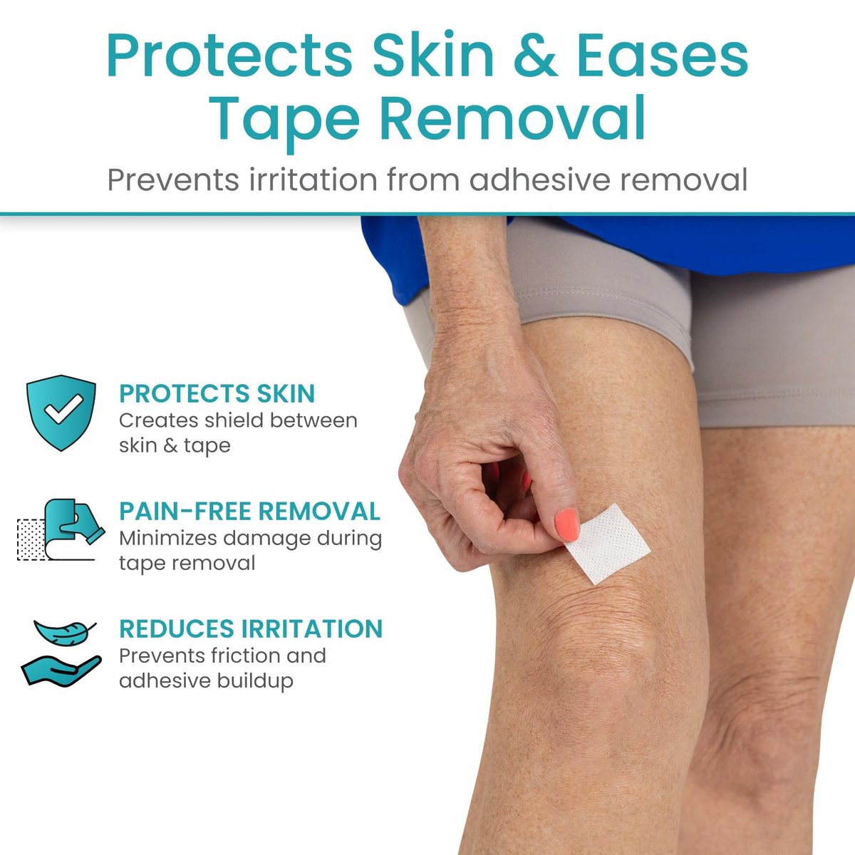 Vivecare Skin Prep Wipes (50 Stück) – Sterile Schutzbarriere & Alkoholtücher für Klebstoff – Medizinische Hautvorbereitungspads zur Erzeugung einer Schutzschicht zwischen Haut und Befestigung – für Stoma, IV und Klebstoff