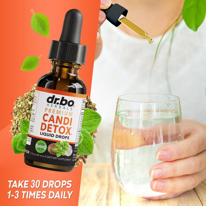 Candida Cleanse Detox für Frauen & Männer - Organische Oregano-Öl-Tropfen, Caprylsäure, Schwarznuss, Wermut - Natürliches Anti-Überwucherungs-Gleichgewichts-Komplex-Supplement