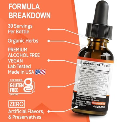 Candida Cleanse Detox für Frauen & Männer - Organische Oregano-Öl-Tropfen, Caprylsäure, Schwarznuss, Wermut - Natürliches Anti-Überwucherungs-Gleichgewichts-Komplex-Supplement