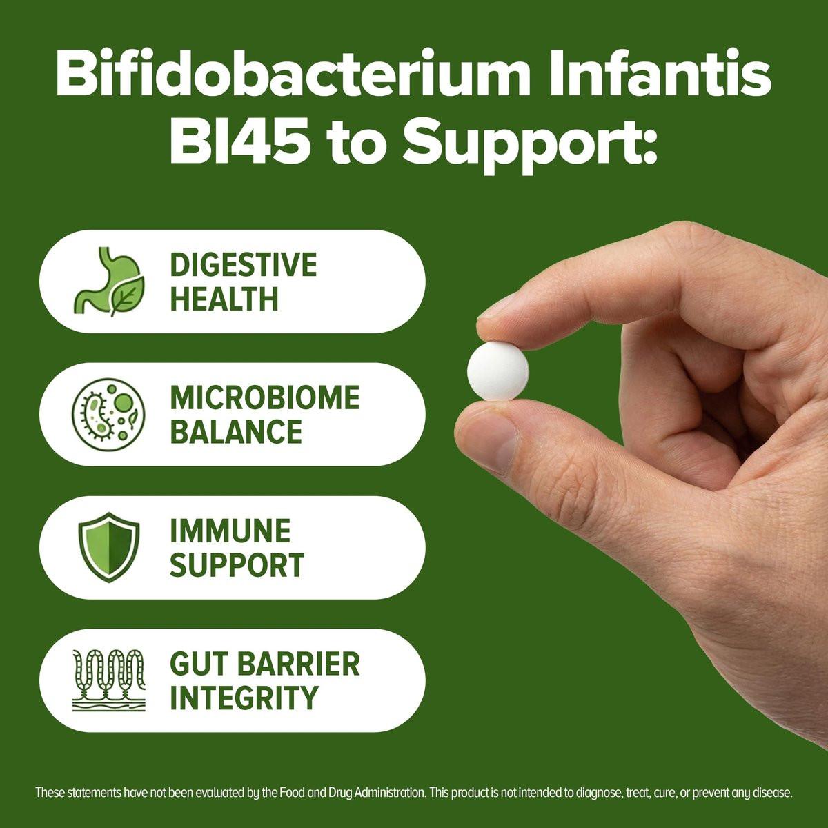 Bifidobacterium Infantis Probiotikum 240 Tabletten (4-Monats-Vorrat) – Forschungsstamm BI45 – 3 Milliarden KBE – Unterstützung der Darmbarriere & Verdauungsgesundheit – GMP-zertifiziert
