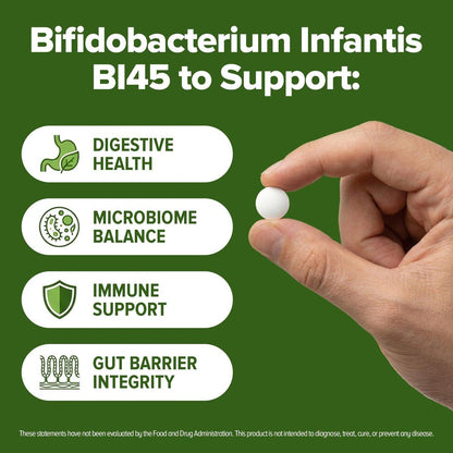 Bifidobacterium Infantis Probiotikum 240 Tabletten (4-Monats-Vorrat) – Forschungsstamm BI45 – 3 Milliarden KBE – Unterstützung der Darmbarriere & Verdauungsgesundheit – GMP-zertifiziert