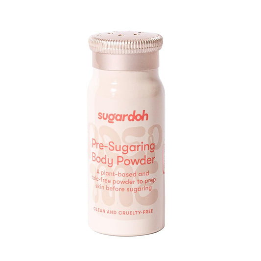 Sugardoh Pre-Wax Body Powder – Pflanzlich & Talkumfrei, Handgefertigtes Hautpuder für Zuckerwachs-Sets, 0,75 oz
