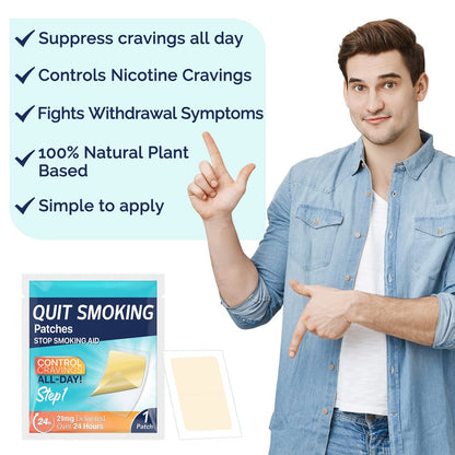 Vortexonix Raucherstopp-Pflaster, Stufe 1, 21 mg, 30 Stück – Nikotinpflaster zur Raucherentwöhnung, 2-Wochen-Packung