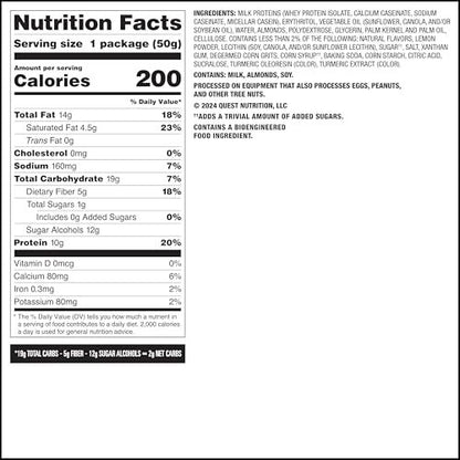 Quest Nutrition Frosted Protein Cookies Twin Pack, Lemon Cake, 1g Zucker, 10g Protein, 2g Netto-Kohlenhydrate, Glutenfrei, 16 Kekse