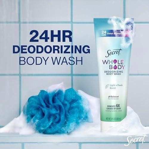 Secret Feminine Wash – 24h Deodorierende Intimwaschlotion für Frauen, pH-ausgeglichen, 8,0 oz