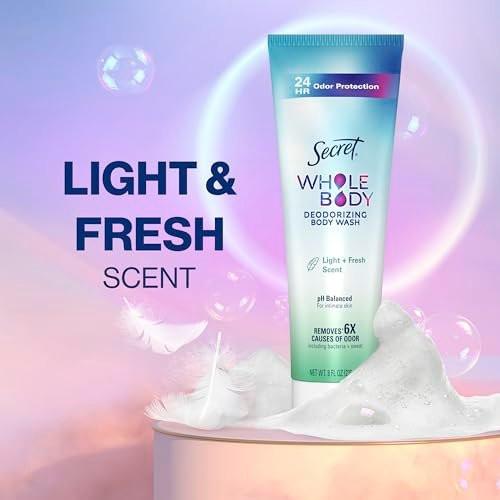 Secret Feminine Wash – 24h Deodorierende Intimwaschlotion für Frauen, pH-ausgeglichen, 8,0 oz