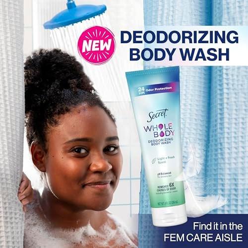 Secret Feminine Wash – 24h Deodorierende Intimwaschlotion für Frauen, pH-ausgeglichen, 8,0 oz
