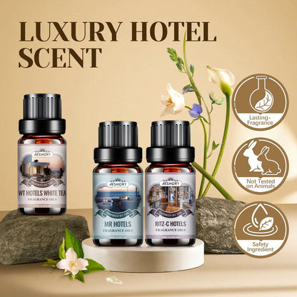 Hotel Diffuser Öle Geschenkset - 6x10ML Luxuriöse Duftölmischung, Hotelduft Ätherische Öle Set für Diffuser, Kerzen-, Seifenherstellung Düfte