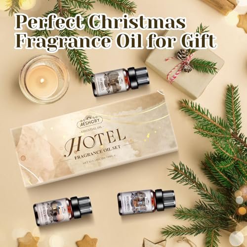 Hotel Diffuser Öle Geschenkset - 6x10ML Luxuriöse Duftölmischung, Hotelduft Ätherische Öle Set für Diffuser, Kerzen-, Seifenherstellung Düfte