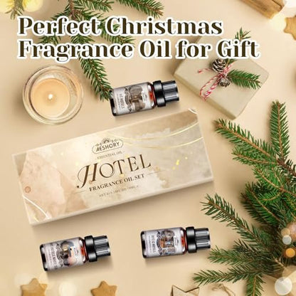 Hotel Diffuser Öle Geschenkset - 6x10ML Luxuriöse Duftölmischung, Hotelduft Ätherische Öle Set für Diffuser, Kerzen-, Seifenherstellung Düfte