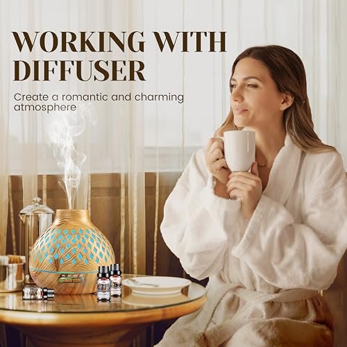 Hotel Diffuser Öle Geschenkset - 6x10ML Luxuriöse Duftölmischung, Hotelduft Ätherische Öle Set für Diffuser, Kerzen-, Seifenherstellung Düfte