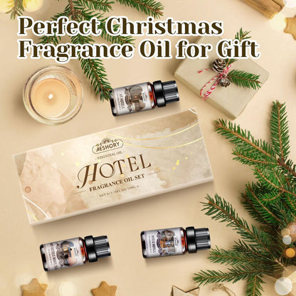 Hotel Diffuser Öle Geschenkset - 6x10ML Luxuriöse Duftölmischung, Hotelduft Ätherische Öle Set für Diffuser, Kerzen-, Seifenherstellung Düfte