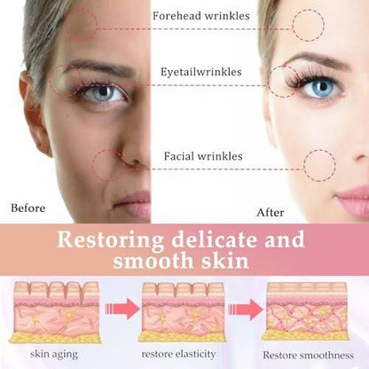 Gesichtsmassagegerät mit Rotlichttherapie für Gesicht und Hals, 7 Farben, Hautverjüngung, Lifting, Toning, Glow Boost (Weiß)