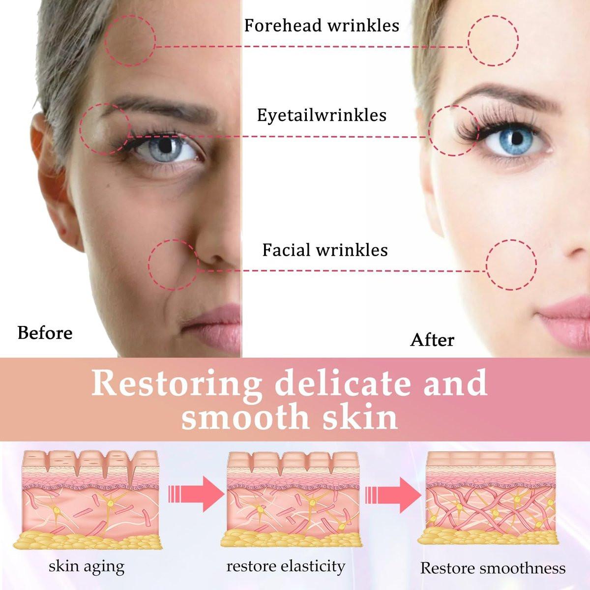 Gesichtsmassagegerät mit Rotlichttherapie für Gesicht und Hals, 7 Farben, Hautverjüngung, Lifting, Toning, Glow Boost (Weiß)