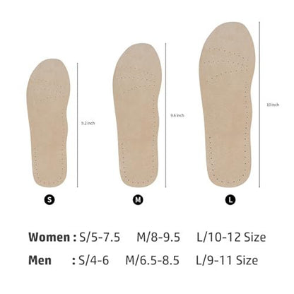 2 Paar Schweinsleder Sockenlose Einlegesohlen | Barfuß-Polster | Absorbiert Schweiß & kontrolliert Geruch | Tragen ohne Socken | Extra dünne Einlagen für Damen High Heels, Ballerinas, Sneakers, Medium 8-9,5