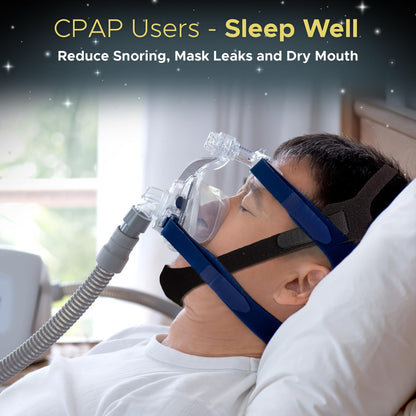 Kinnriemen für Schlaf, CPAP-Kinnriemen, Anti-Schnarchen, verstellbar, atmungsaktiv und bequem