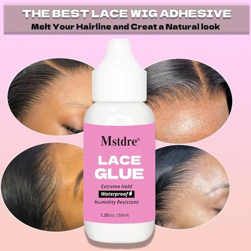 Starker Halt Kleber für Perücken und Haarsysteme – Unsichtbares Bonding, ungiftig, geruchslos, latexfrei, feuchtigkeits- und wasserbeständig – Perückenzubehör 38 ml