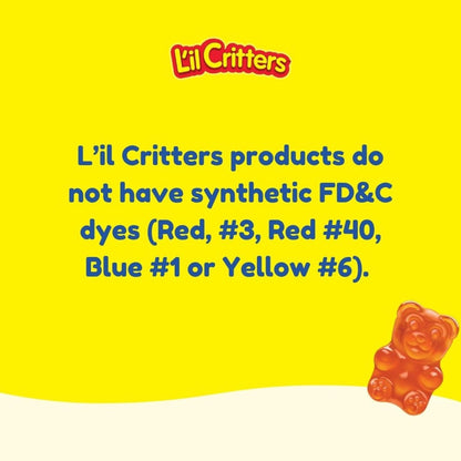 L'il Critters Gefrorene Tägliche Kinder-Multivitamin-Gummis mit gemischten Beerengeschmacksrichtungen für Kleinkinder und Kinder ab 2 Jahren, Disney Multivitamin-Gummis mit 11 essenziellen Nährstoffen, 95-190 Tagesvorrat, 190 Stück