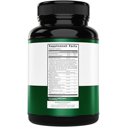 Leberreinigung Detox & Reparatur (27-in-1 Formel mit Mariendistel, Löwenzahnwurzel, Kurkuma, Artischockenextrakt & mehr) – Leberunterstützung für Erwachsene, Vegan – 60 Kapseln