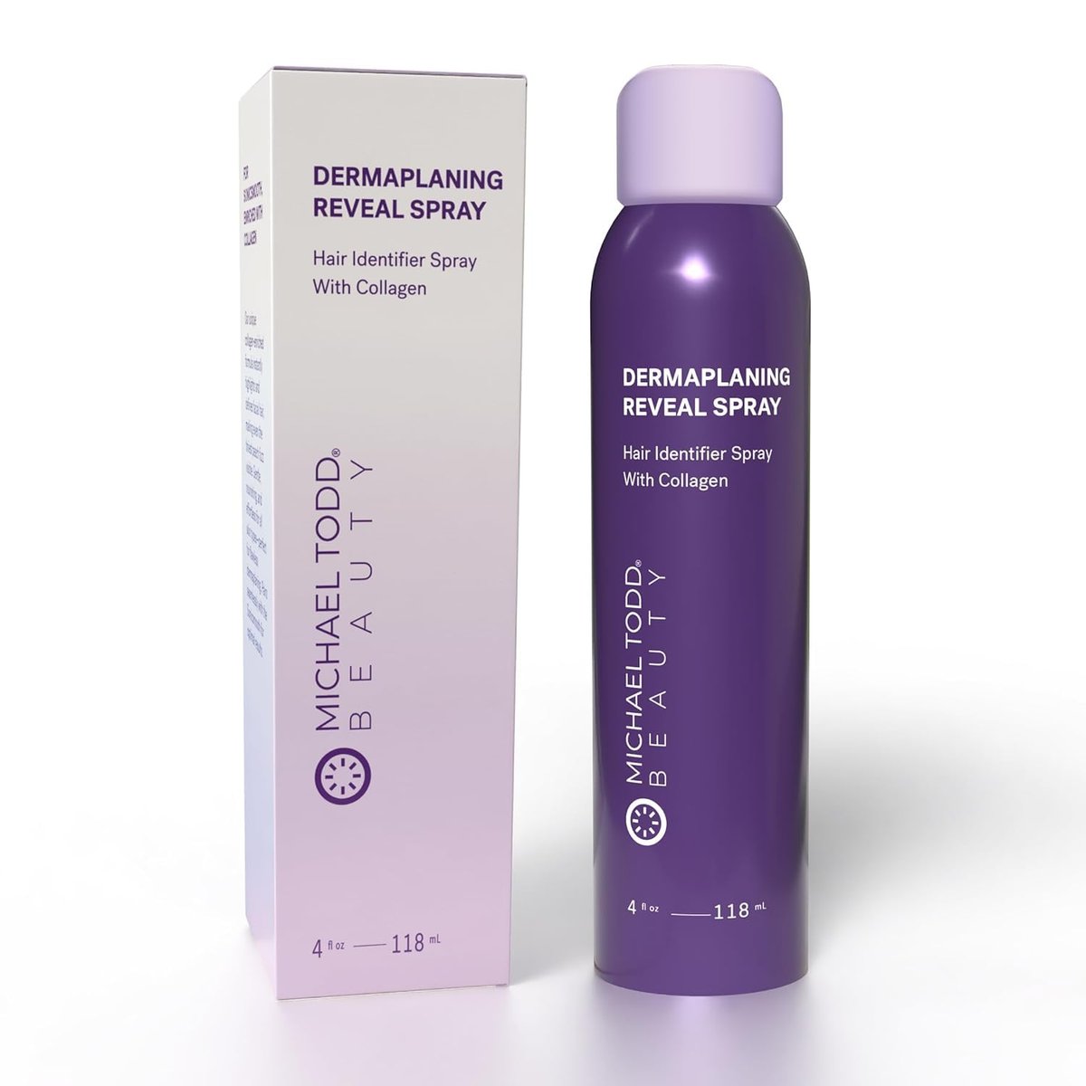 Michael Todd Beauty - Sonicsmooth Haaridentifikationsspray - Radiance Reveal Mist für Gesichtshaarentfernung & Dermaplaning - Hebt Pfirsichflaum hervor - Mit Kollagen angereichert - Pflegt & glättet die Haut - Alle Hauttypen - 118 ml