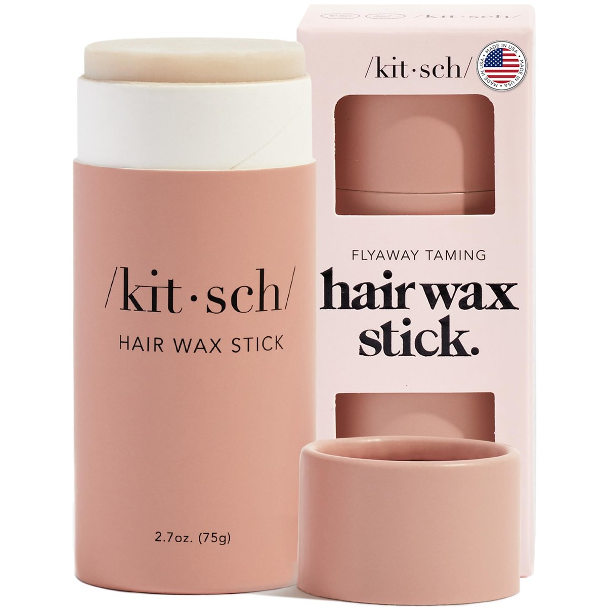 Kitsch Haarwachs-Stick für Frauen und Männer – Anti-Frizz und Flyaway-Bändiger, rückstandsfreier Haar-Finishing-Stick | Styling-Produkt für ganztägigen Halt – 76 g