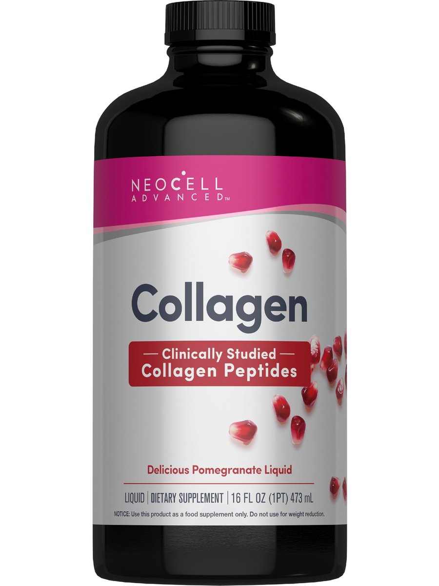 NeoCell Advanced Liquid Collagen 4000 mg – Granatapfel & Fruchtsaftkonzentrat für Frauen und Männer – 473 ml