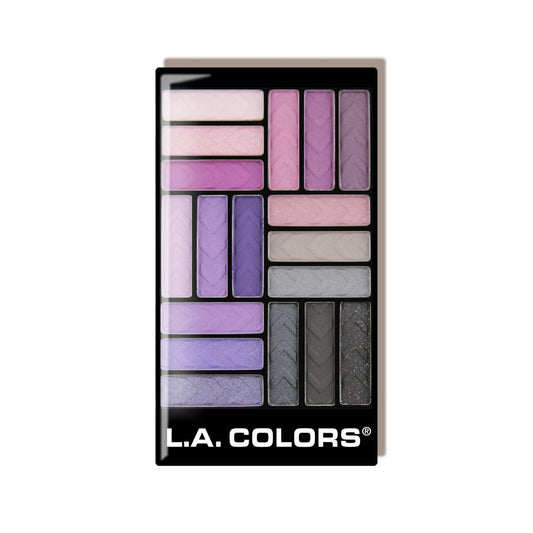 L.A. COLORS 18 Farben Lidschattenpalette „Strange Love“ CES749 – Intensive Farben für kreative Looks