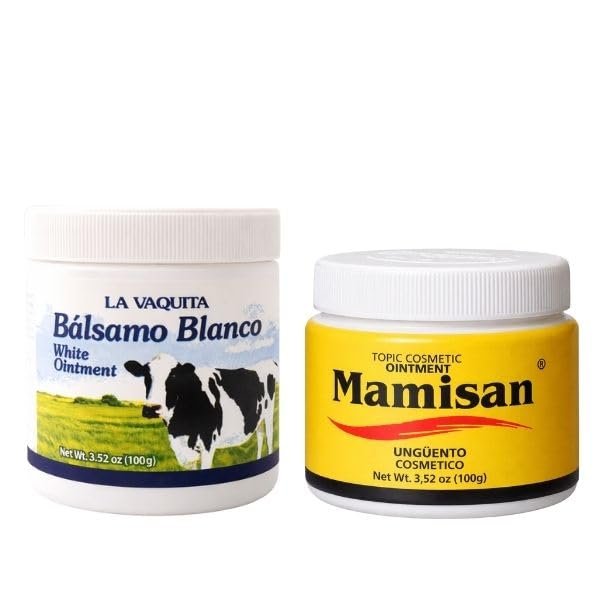 LA VAQUITA BÁLSAMO BLANCO & Cosmetic Ointment – 2er-Pack (je 3,52 Unzen) für Schwitzen, Fettverbrennung, Gelenkentlastung & Muskelregeneration