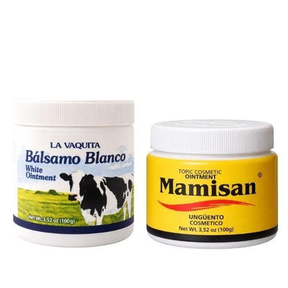 LA VAQUITA BÁLSAMO BLANCO & Cosmetic Ointment – 2er-Pack (je 3,52 Unzen) für Schwitzen, Fettverbrennung, Gelenkentlastung & Muskelregeneration