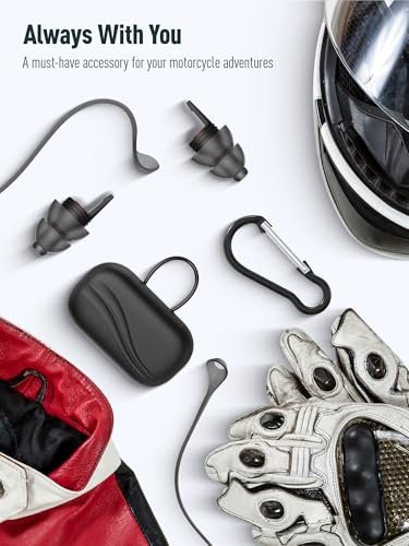 Motorrad Ohrstöpsel gegen Windgeräusche – 25 dB Lärmminderung, klare Kommunikation, bequem unter dem Helm, wiederverwendbare Silikon-Ohrstöpsel für Motorrad, Touren, Rennen, Schießen