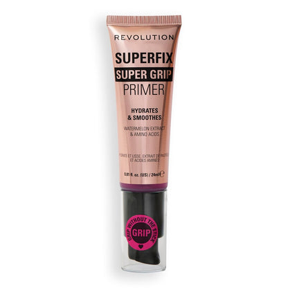 Revolution Beauty London Superfix Grip Primer – Feuchtigkeitsspendender & glättender Make-up-Primer mit Gel-Formel für langanhaltenden Halt, vegan & tierversuchsfrei, 24 ml