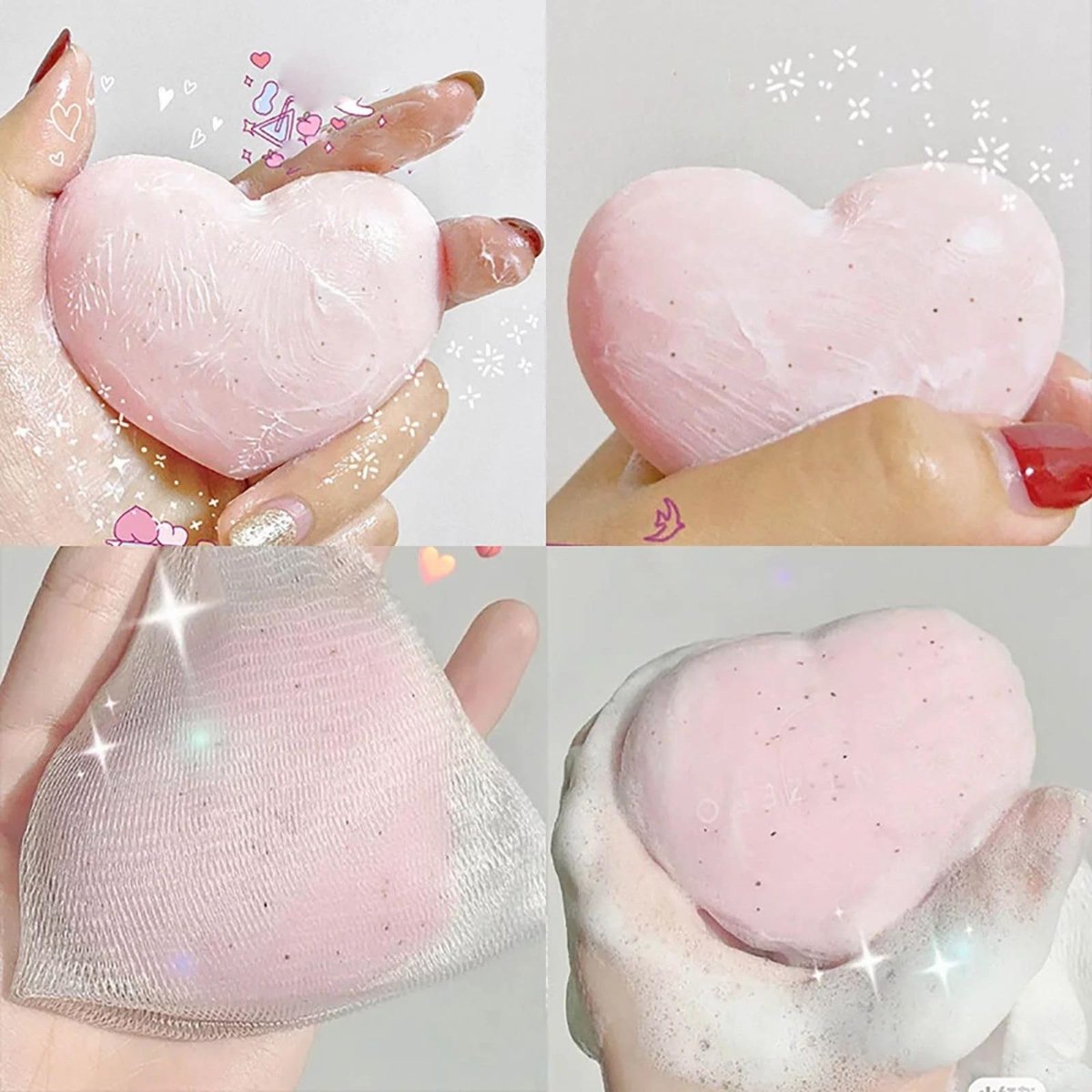 PELICAN SOAP Peeling-Seife für empfindliche Haut – Exfolierende Seife mit Aloe Vera & Jojobaöl, hydratisierend, japanische Hautpflege, 2,8 oz, 3er-Pack Pfirsich