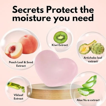 PELICAN SOAP Peeling-Seife für empfindliche Haut – Exfolierende Seife mit Aloe Vera & Jojobaöl, hydratisierend, japanische Hautpflege, 2,8 oz, 3er-Pack Pfirsich
