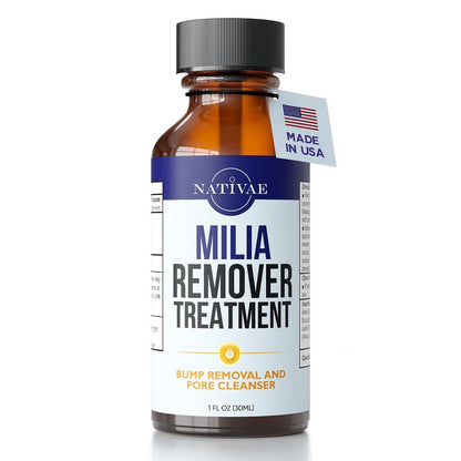 Milia Entferner Behandlung für Augen & Gesicht – Milia Spot Behandlung mit Salicylsäure & Teebaumöl – Milia Akne Serum