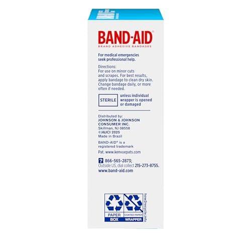BAND-AID Brand Sheer Spots Kleine Pflaster, hautfarben, steril, einzeln verpackt, für kleine Schnitte und Schrammen, 50 Stück