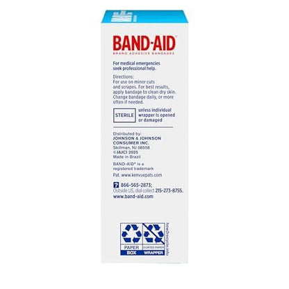 BAND-AID Brand Sheer Spots Kleine Pflaster, hautfarben, steril, einzeln verpackt, für kleine Schnitte und Schrammen, 50 Stück