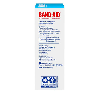 BAND-AID Brand Sheer Spots Kleine Pflaster, hautfarben, steril, einzeln verpackt, für kleine Schnitte und Schrammen, 50 Stück