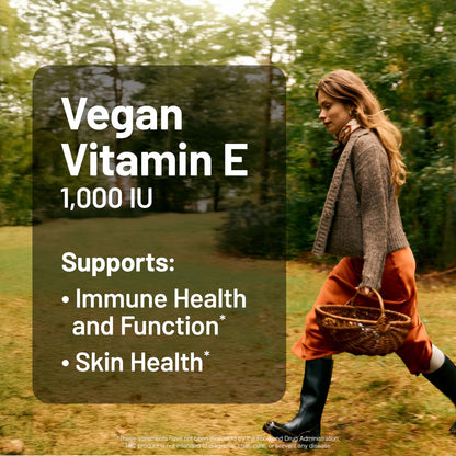 NatureWise Vitamin E 1000 IE Weichkapseln (450 mg dL-Alpha) - Vegan, glutenfrei, sojafrei, nicht-GMO Antioxidans Nahrungsergänzungsmittel für Haut-, Herz-, Augen- und Immununterstützung - 60-Tage-Vorrat, 120 Stück