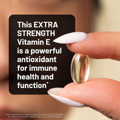 NatureWise Vitamin E 1000 IE Weichkapseln (450 mg dL-Alpha) - Vegan, glutenfrei, sojafrei, nicht-GMO Antioxidans Nahrungsergänzungsmittel für Haut-, Herz-, Augen- und Immununterstützung - 60-Tage-Vorrat, 120 Stück