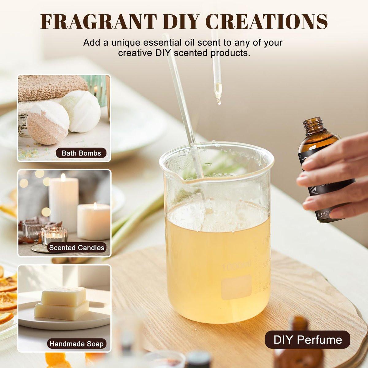 MAYJAM Australisches Sandelholz Ätherisches Öl 100 ml – Reines Sandelholzöl für Massage, Hautpflege, Haarpflege, Diffuser, Kerzen- und Seifenherstellung