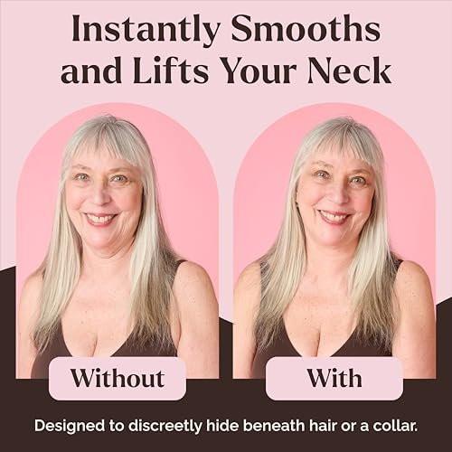 Skinnies Instant Lifts Neck Tape – Patentiert & Hergestellt in den USA – Glättet Linien & Strafft schlaffe Haut für einen jugendlichen Look – Unsichtbar unter den Haaren – 15 Paare