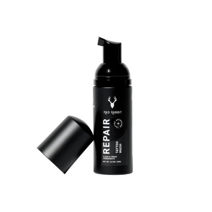 Mad Rabbit Tattoo Aftercare Seife – Tattoo-Seife für neue Tattoos – Duftfreier Tattoo-Reinigungsschaum – Ungeruchsneutrale Tattoo-Reinigung mit sauberen + veganen Inhaltsstoffen, 60 ml